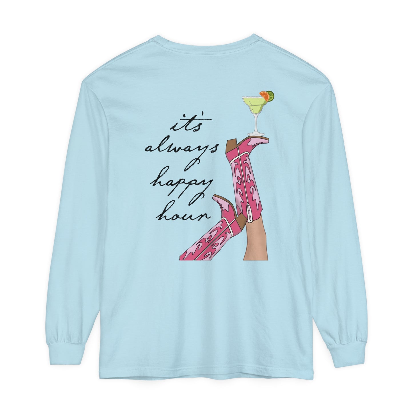 It's Always Happy Hour (Pink Cowgirl Boots)