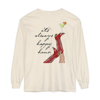 It's Always Happy Hour (Red Cowgirl Boots)